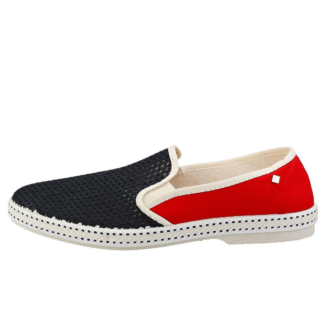 Rivieras Tdm France zapatos de espargata para hombre en color rojo marino