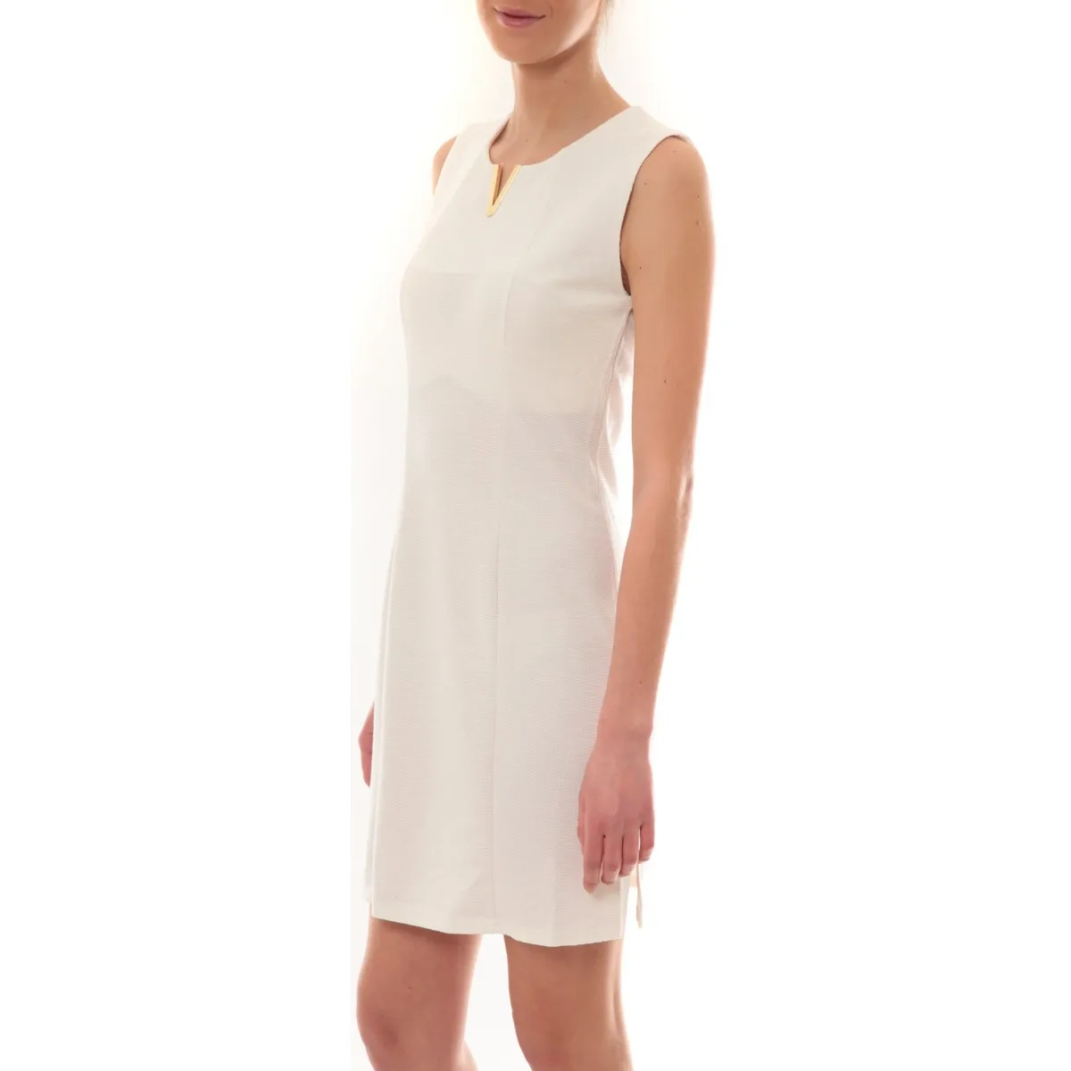 Robe sans manches Blanc R6236