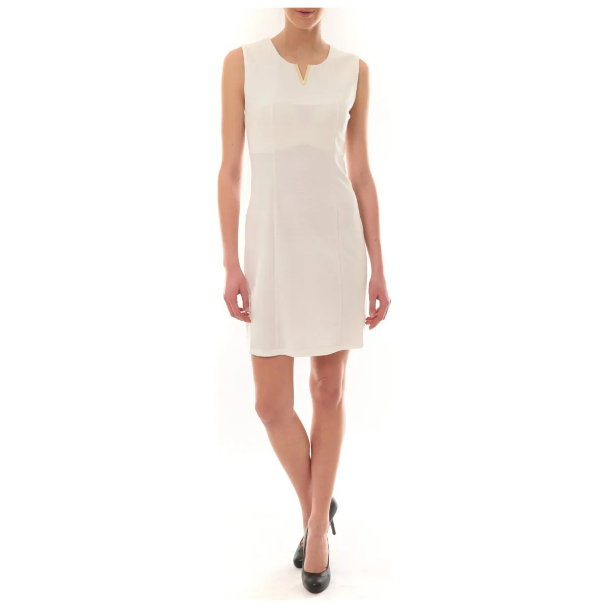 Robe sans manches Blanc R6236