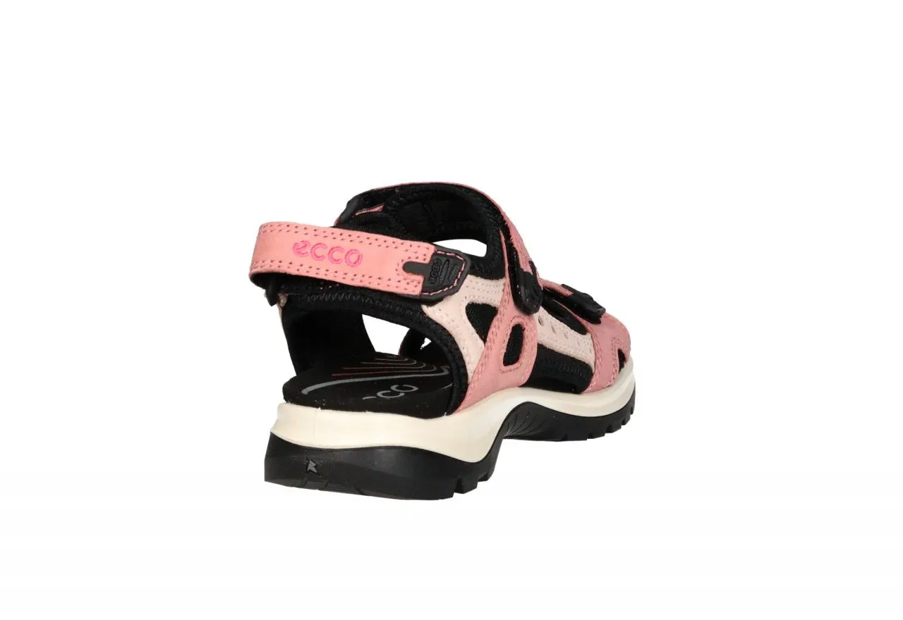 Sandalia Nobuck Rosa Tres Velcros