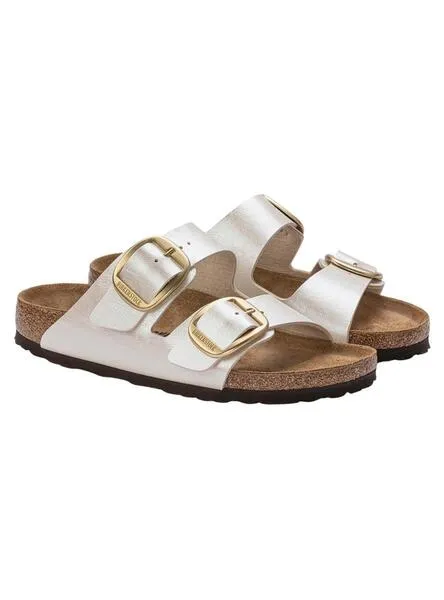 Sandalias Birkenstock Arizona big buckle metalizado para mujer