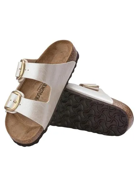 Sandalias Birkenstock Arizona big buckle metalizado para mujer