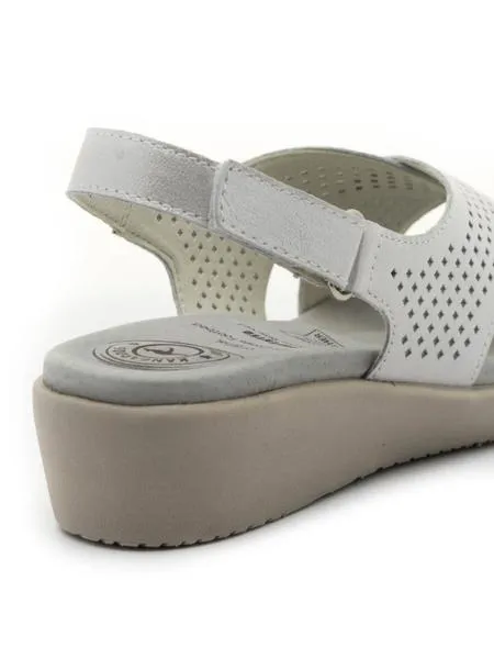 sandalias kangaroos 760 de piel plata para mujer