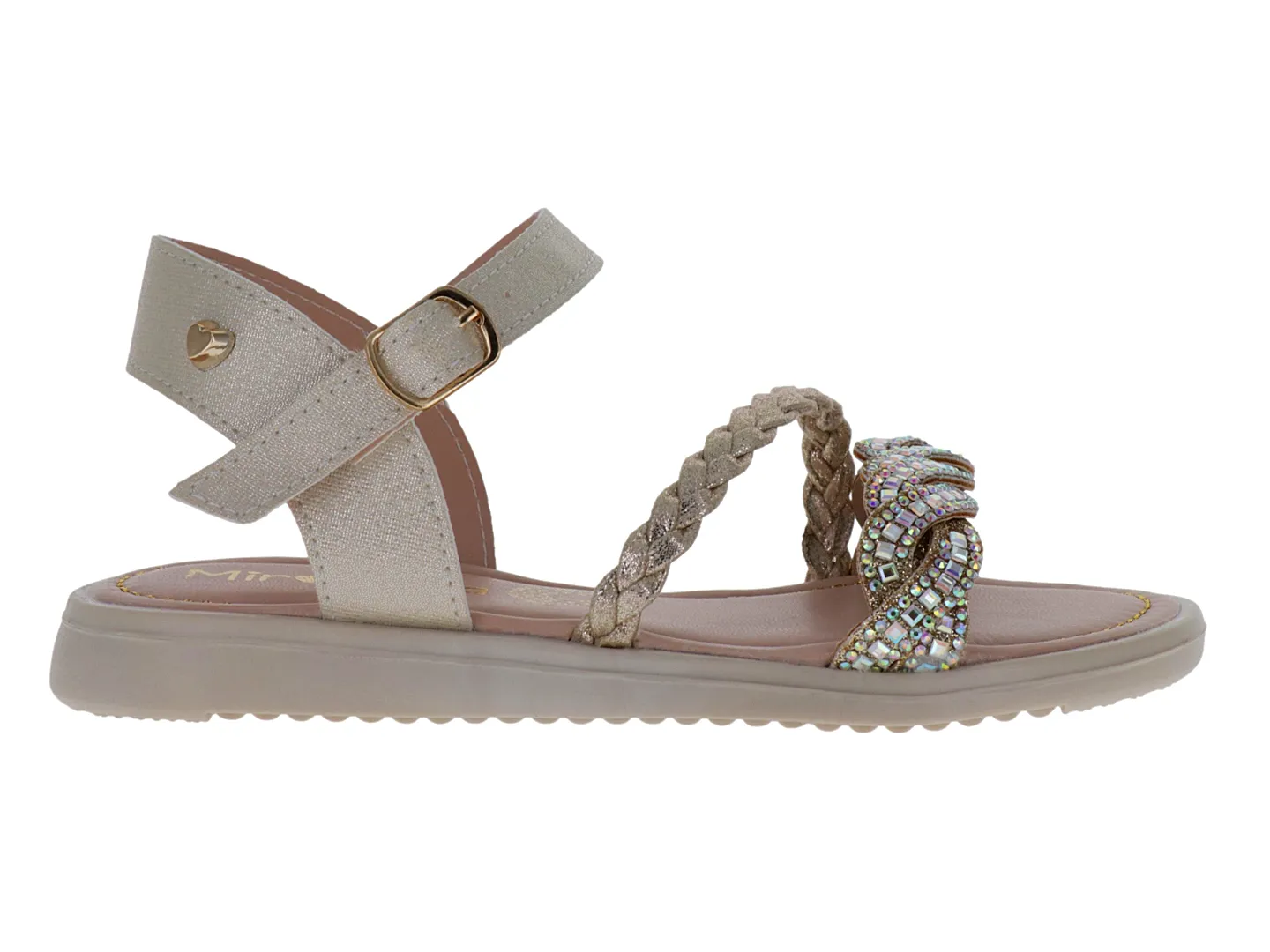 Sandalias Miroslava 1514 Oro Para Niña