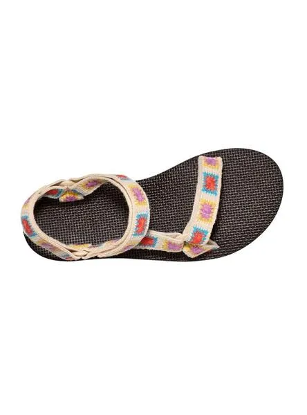 Sandalias Teva Universal Plataforma Crochet  Multicolor