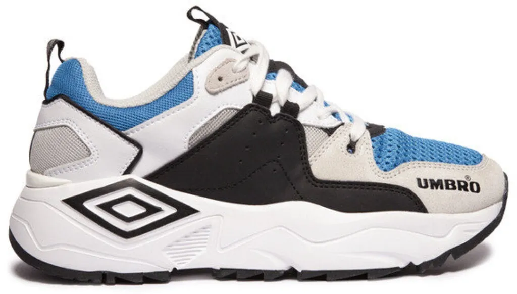 Sapato Umbro Run Branco/Azul/Preto