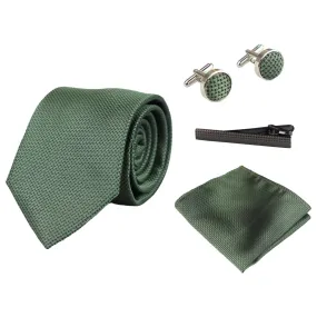 Satin Silk Textured Title Gift Gift Squite Square Links Tie Matt Satin