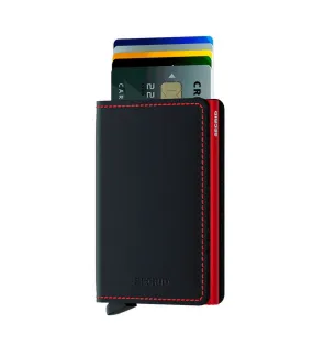 Secrid slimwallet matte black & red - SM-BLACK & RED