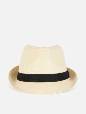 Sombrero trilby de paja