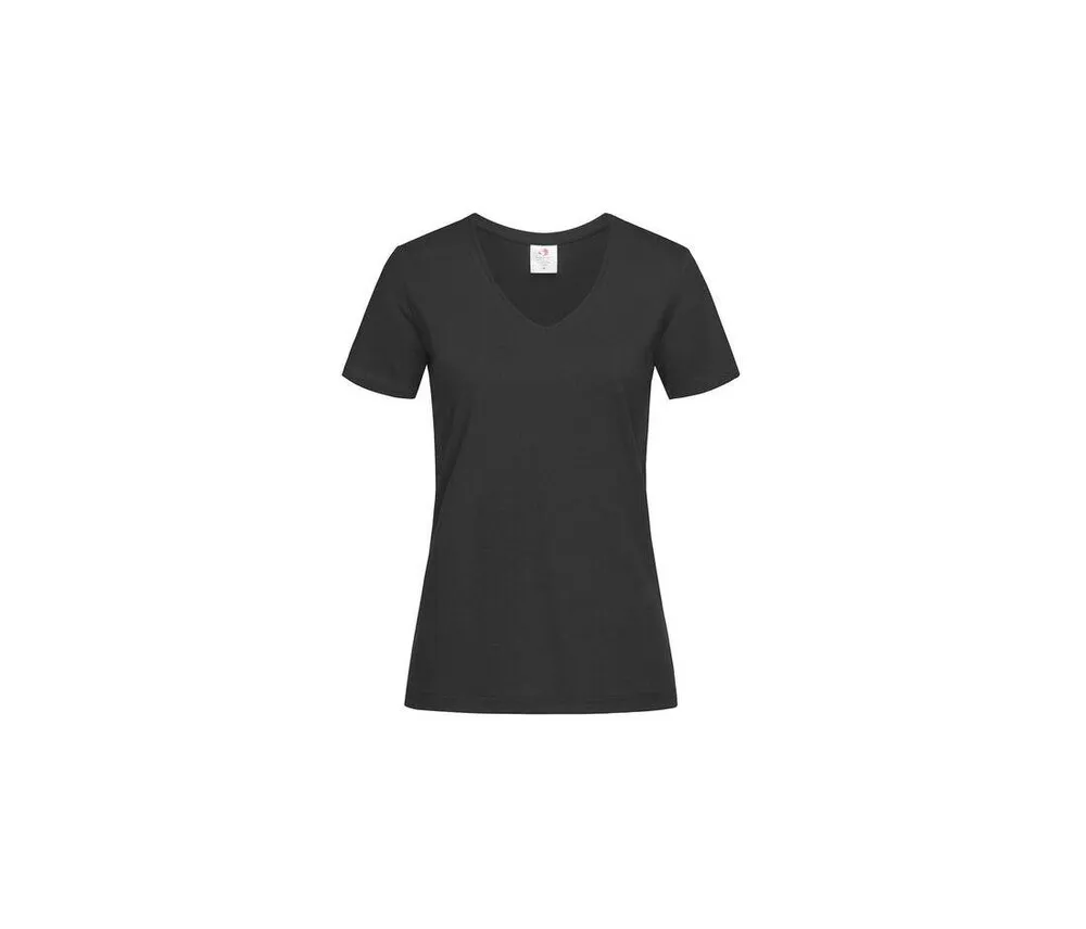 STEDMAN ST2700  VNECK TSHIRT FOR WOMEN  BLACK OPAL