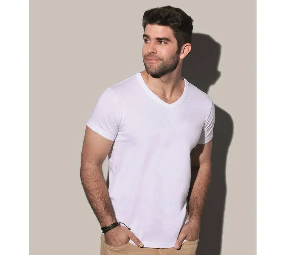 STEDMAN ST9010  VNECK TSHIRT FOR MEN  BLACK OPAL