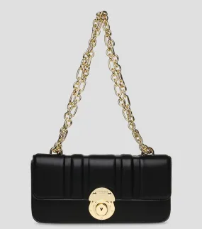 Steve Madden Bolso Shoulder Negro Bemory Capitonado Mujer