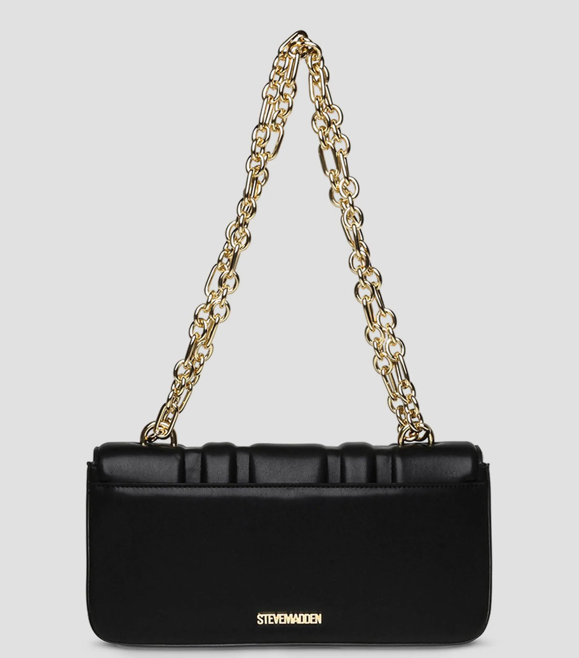 Steve Madden Bolso Shoulder Negro Bemory Capitonado Mujer