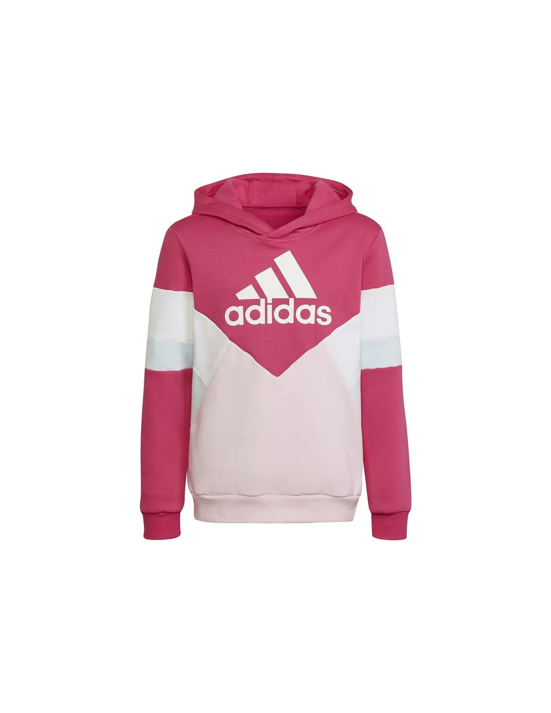 Sudadera adidas Colorblock Fleece Niño Pink