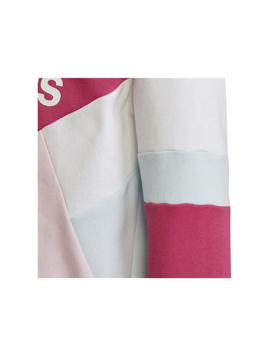 Sudadera adidas Colorblock Fleece Niño Pink