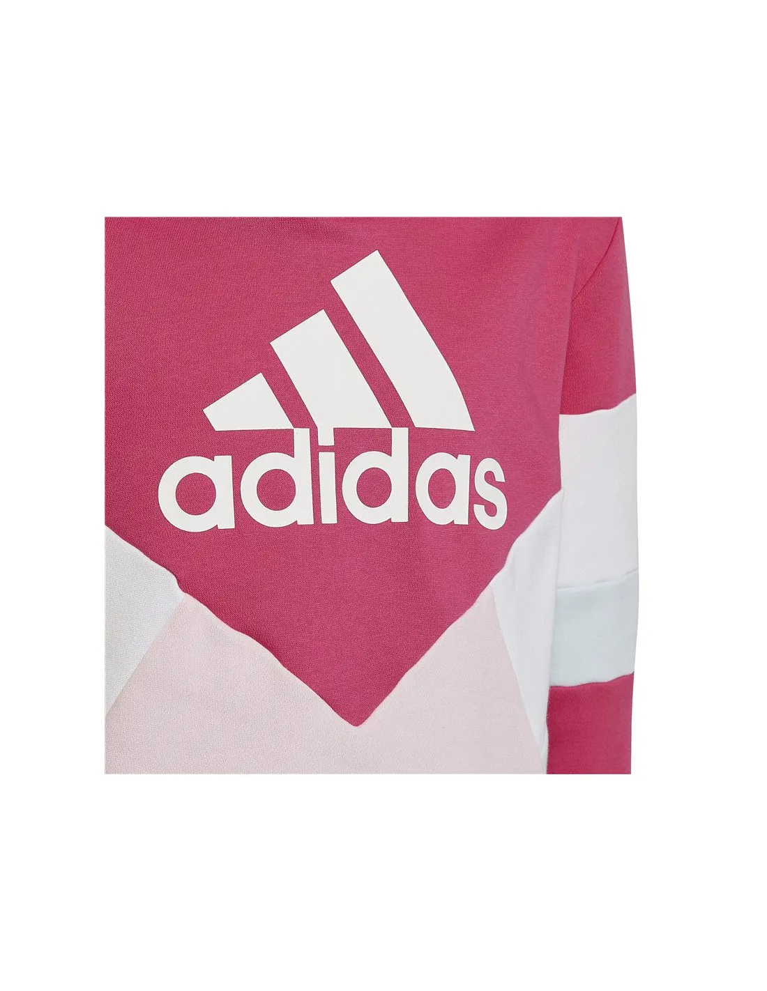 Sudadera adidas Colorblock Fleece Niño Pink