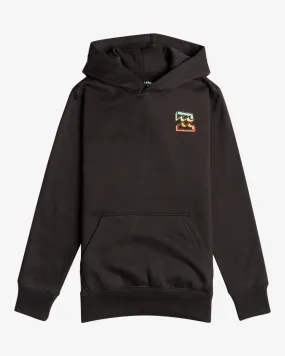 Sudadera BILLABONG con capucha para niño logo en la espalda Crayon Wave (BLK) Ref.EBBSF00110 Negro