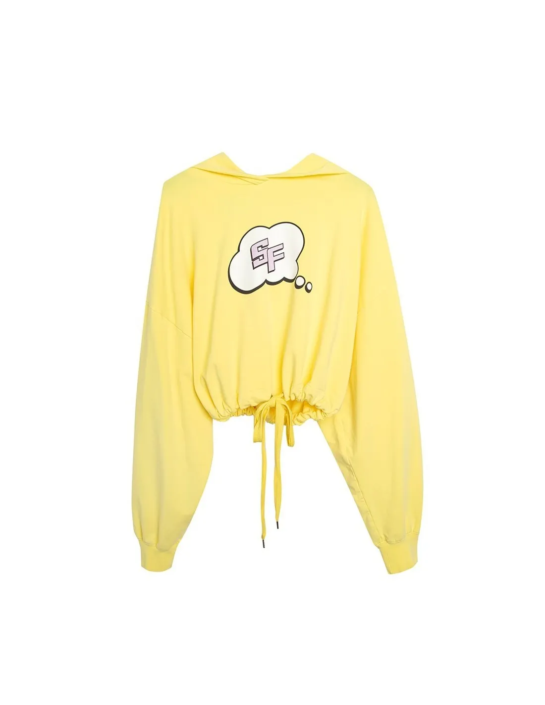 Sudadera Crop SF Amarillo