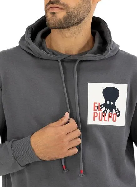 Sudadera El Pulpo Forest Patch para Hombre Gris