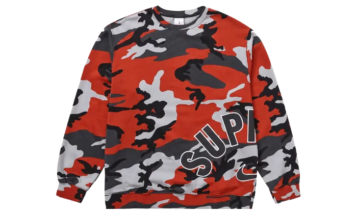 Supreme Nike Arc Crewneck Red Camo