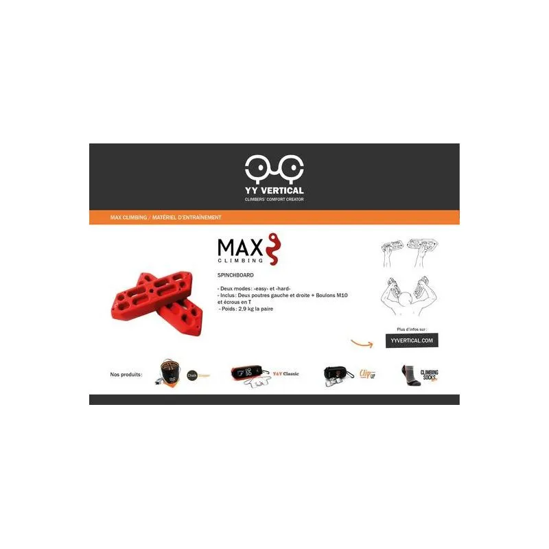 Tablero MAX CLIMBING Spinchboard (Rojo)