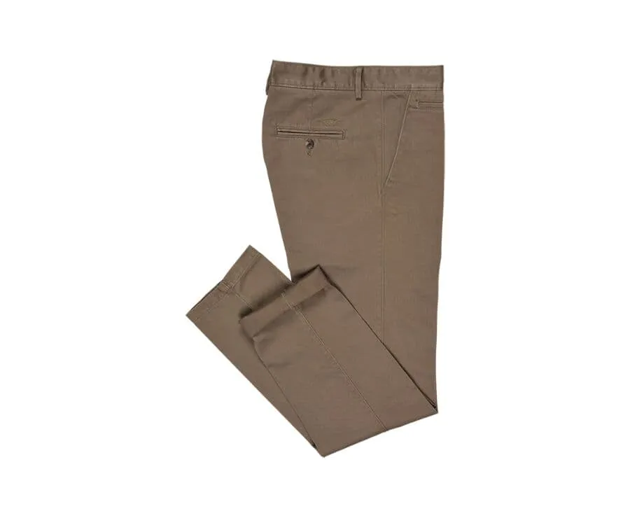 TAUPE CHINO TROUSERS FOR MEN  NIGEL II