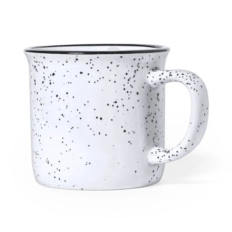 Taza de cerámica jaspeada de 350 ml. Lanay