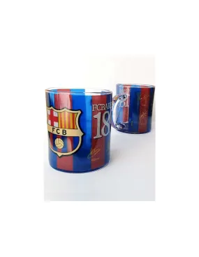 Taza FC Barcelona de cristal Leyendas