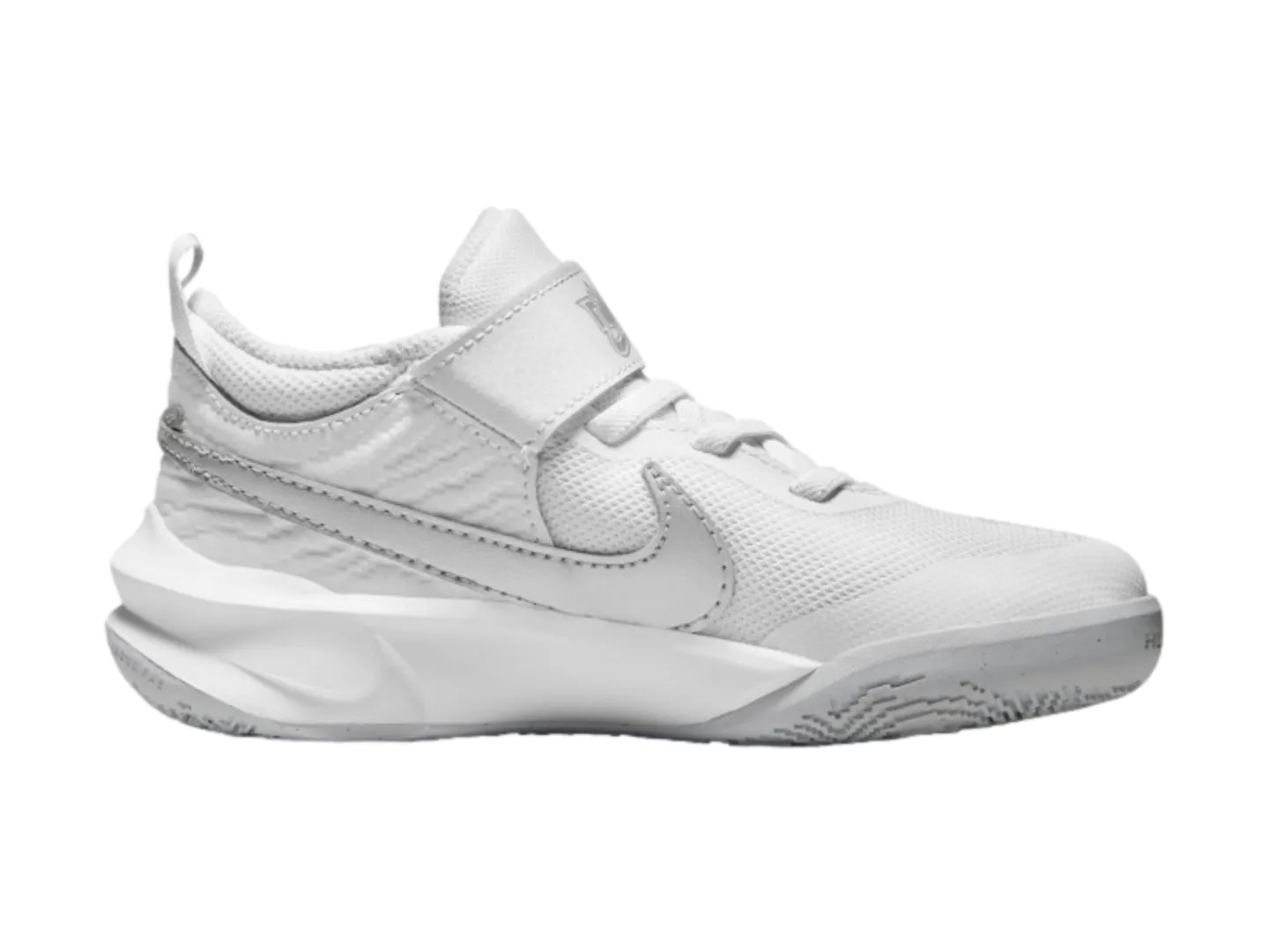 Tenis Nike Team Hustle  Blanco Para Niño