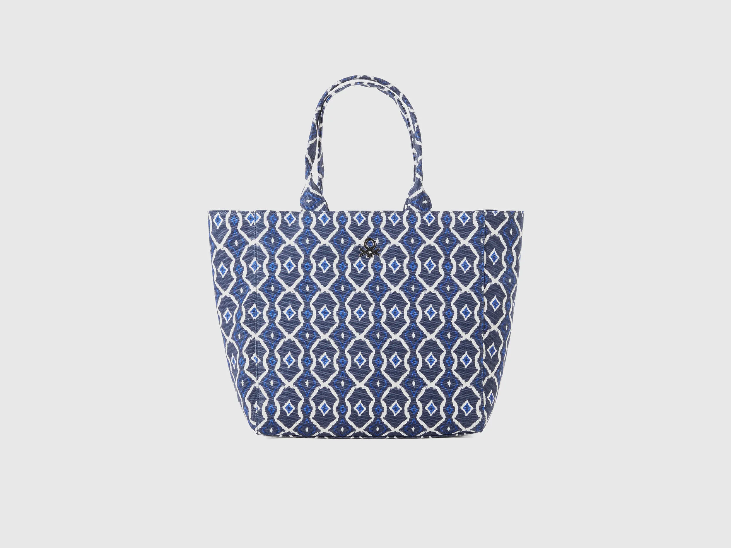 Tote bag con estampado geométrico