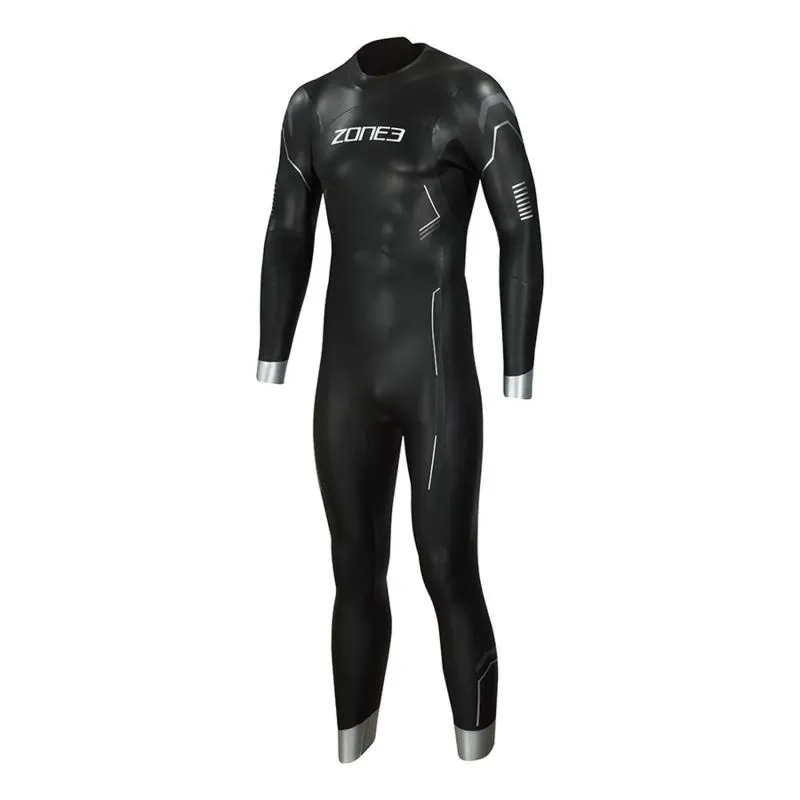 Traje de neopreno Zone3 Traje de neopreno Agile para hombre (NEGRO/PLATA)