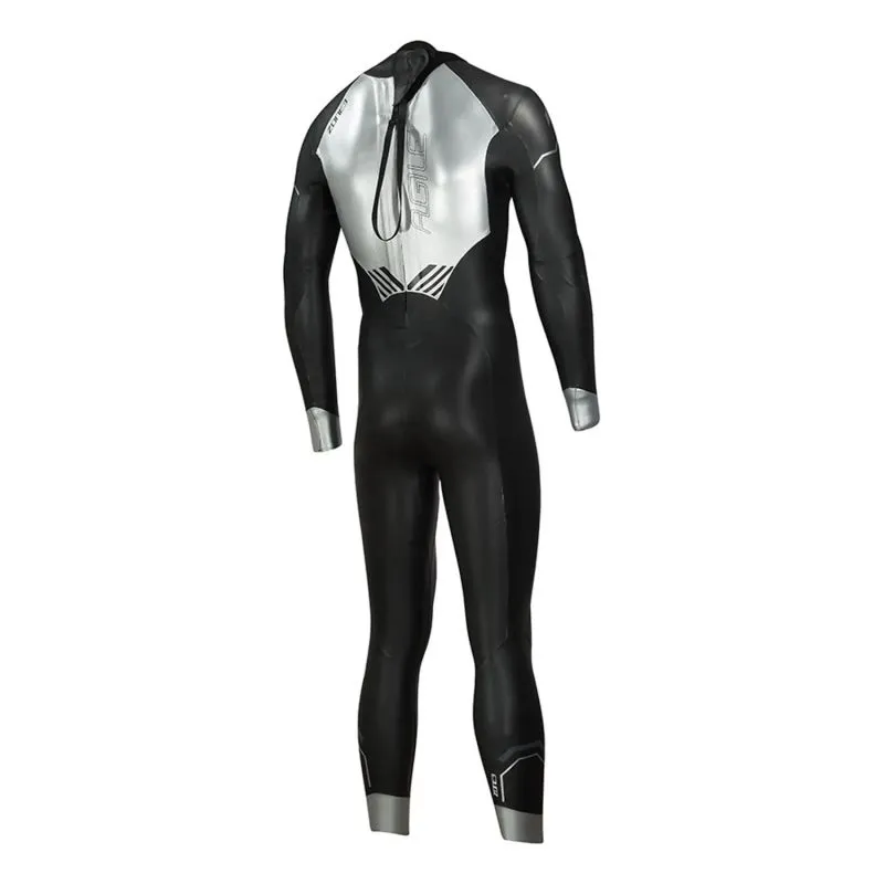 Traje de neopreno Zone3 Traje de neopreno Agile para hombre (NEGRO/PLATA)