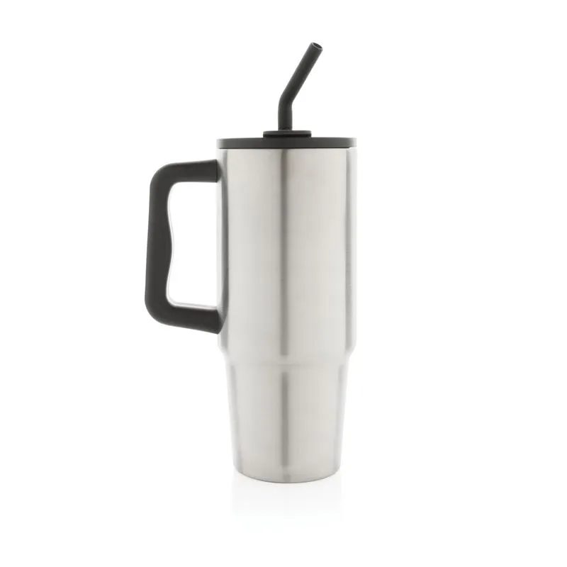 Vaso corporativo de acero inox. reciclado de 900ml. Embrace