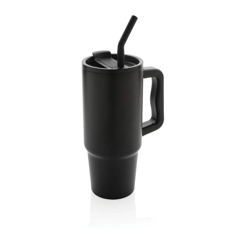 Vaso corporativo de acero inox. reciclado de 900ml. Embrace