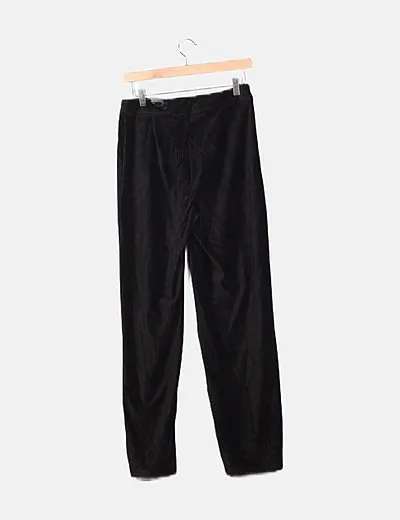 Vero Moda Pantalón negro de pana