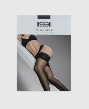 Wolford Black stockings with lace 20 Den