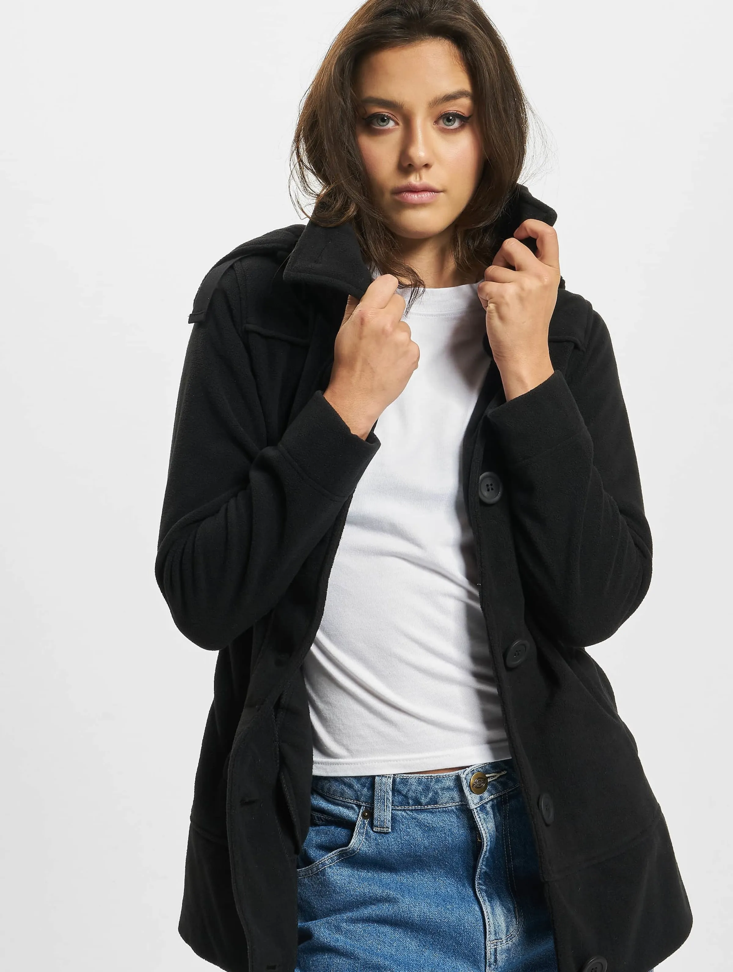 Women Square Fleece Jacket