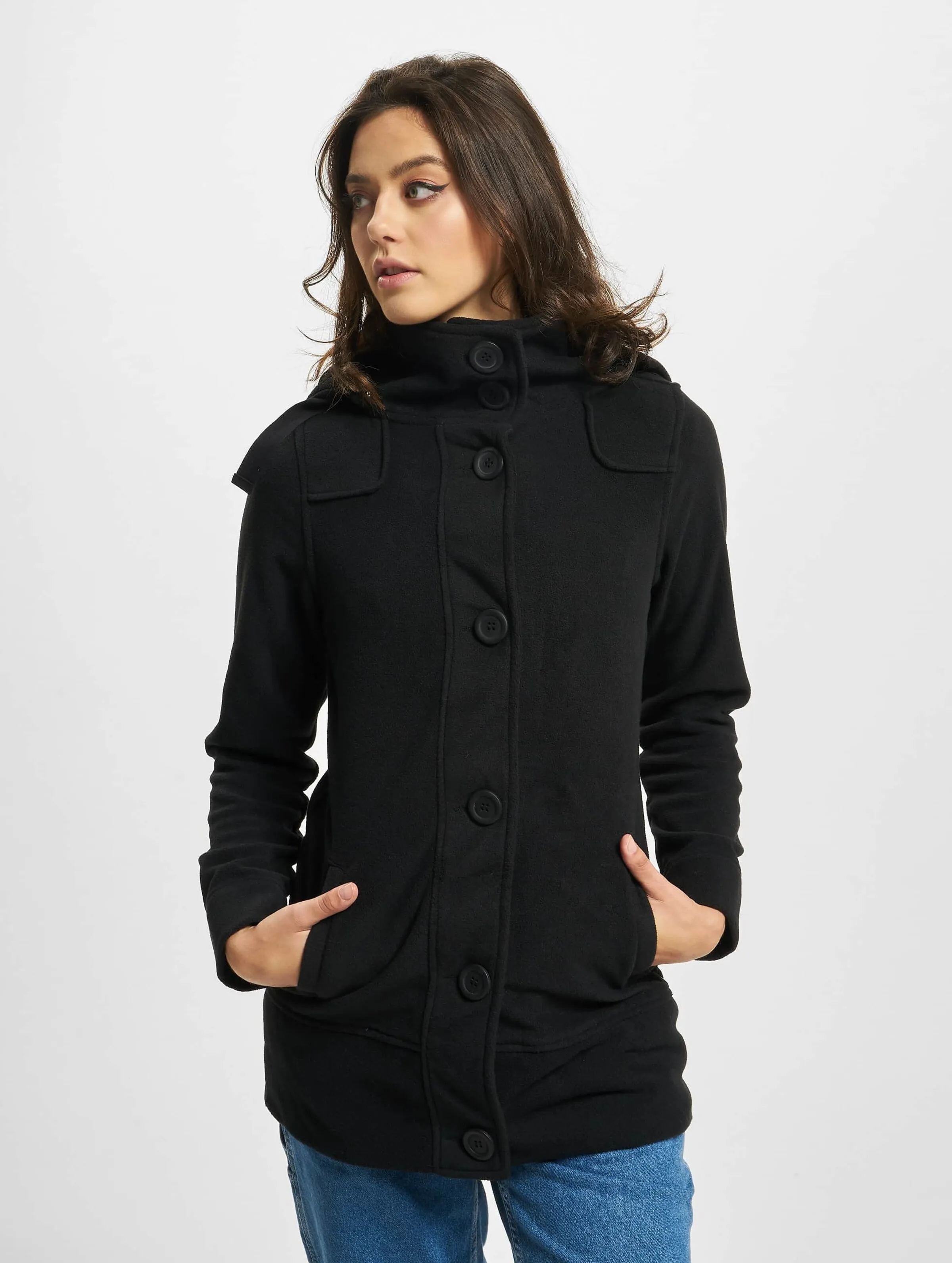 Women Square Fleece Jacket