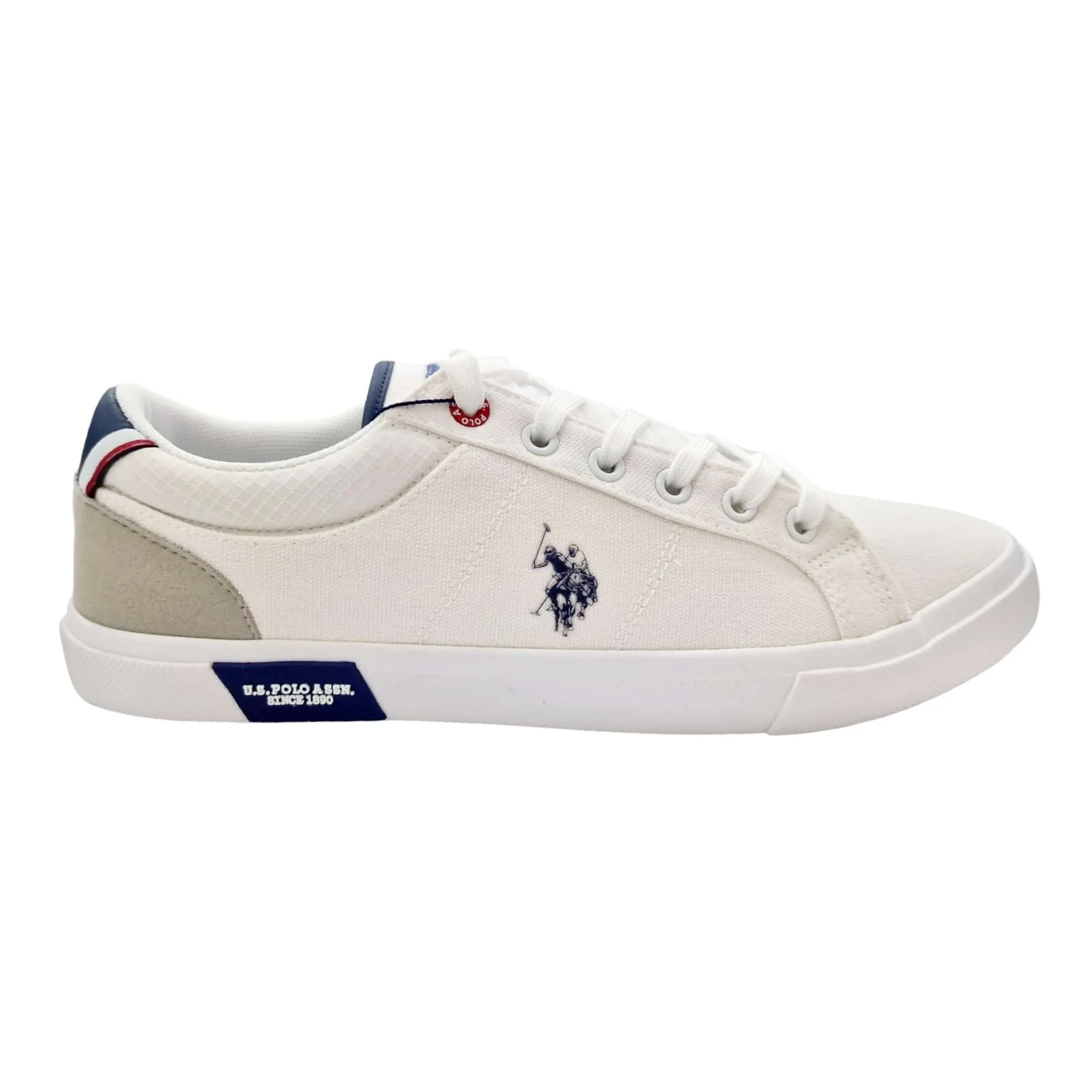 ZAPATILLA LONA HOMBRE US POLO ASSN BLANCA BLANCO