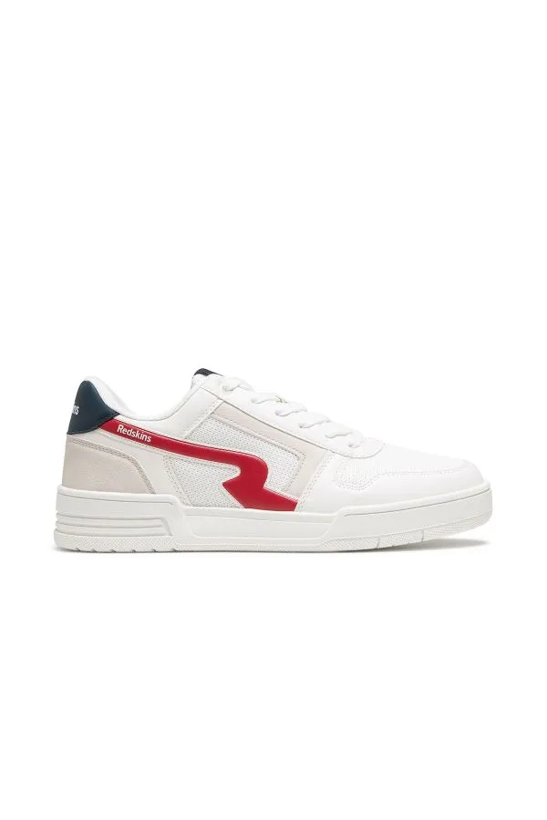 Zapatillas De Lona Hombre Redskins Finn Blanc Marine Rouge