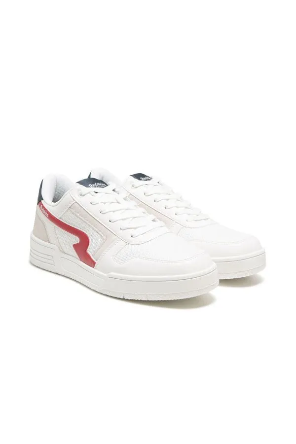 Zapatillas De Lona Hombre Redskins Finn Blanc Marine Rouge