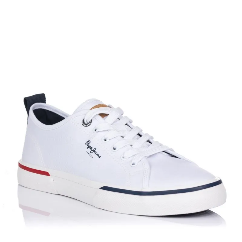 Zapatillas Lona Pepe Jeans Pms30811 Hombre Blanco