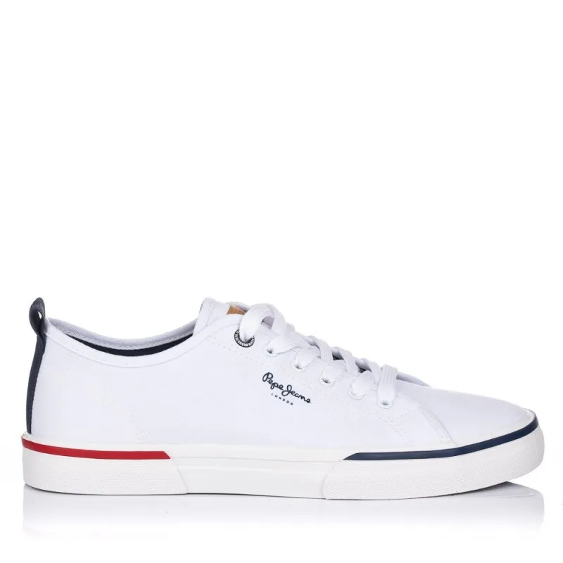 Zapatillas Lona Pepe Jeans Pms30811 Hombre Blanco