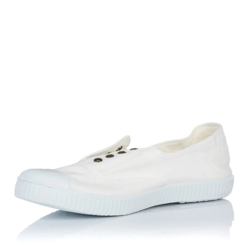 Zapatillas Lona Victoria 106623 Mujer Blanco