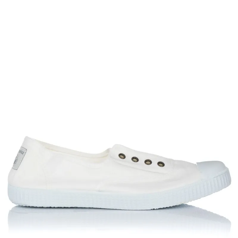 Zapatillas Lona Victoria 106623 Mujer Blanco