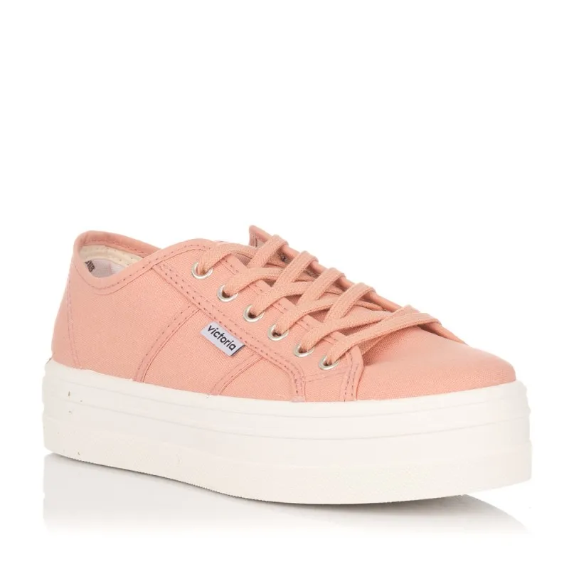 Zapatillas Lona Victoria 109200 Mujer Rosa