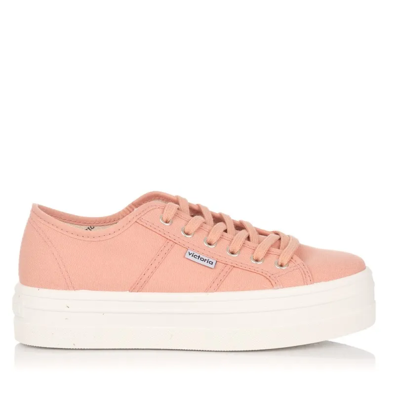 Zapatillas Lona Victoria 109200 Mujer Rosa