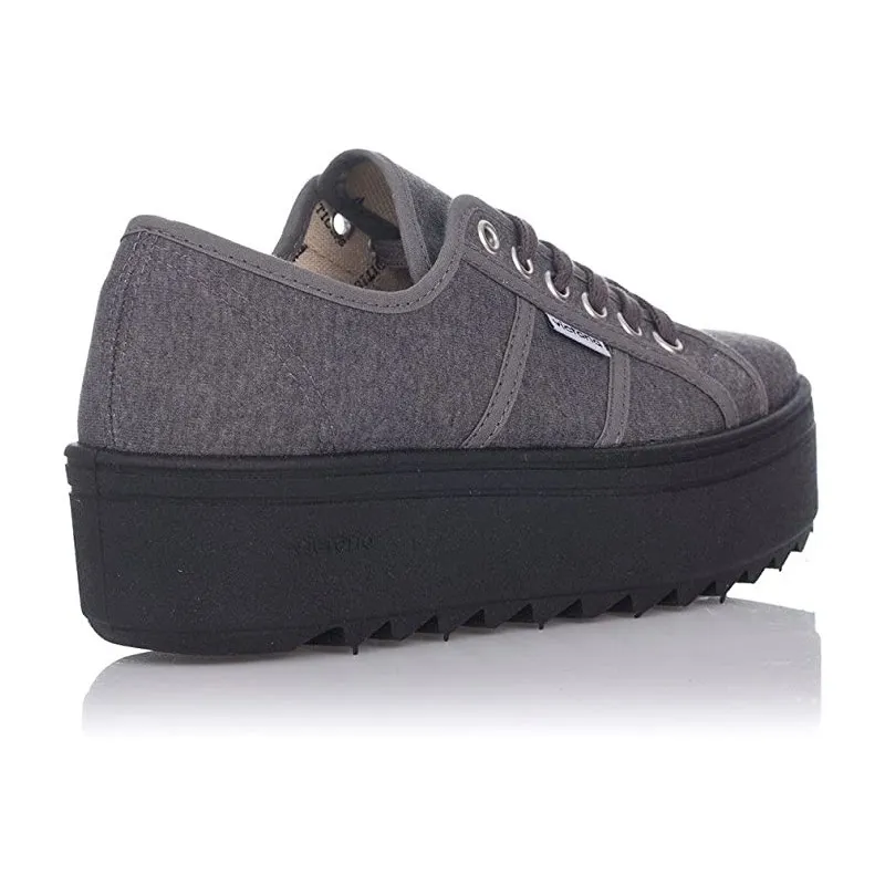 Zapatillas Lona Victoria 9301 Mujer Gris