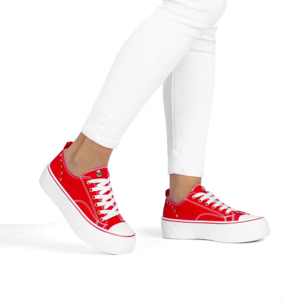 Zapatillas Urbanas para Mujer Time Chopper La-2302 Rojo