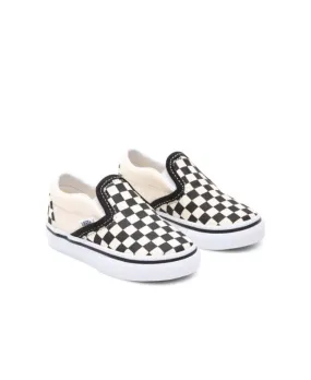 Zapatillas Vans Checkerboard Slip-On Negras Bebé (1-4 años)